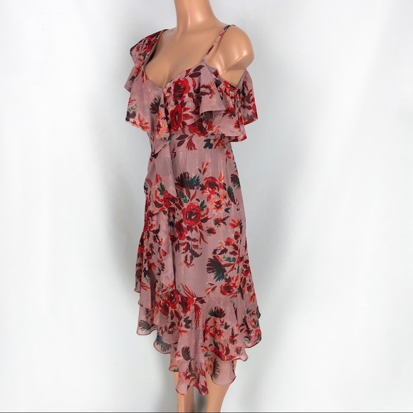 Lovers + Friends Stacy Midi Dress Holiday Floral - Picture 9 of 13